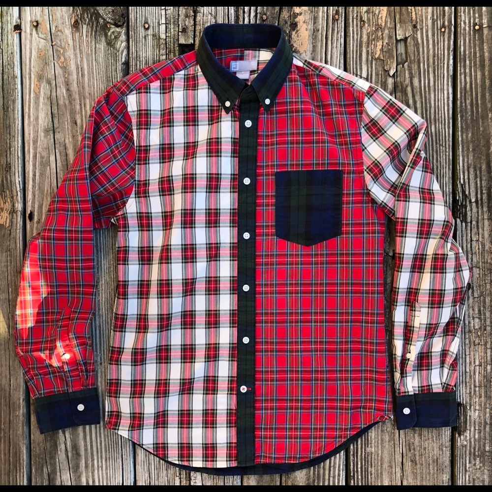 Mix Plaid Shirt